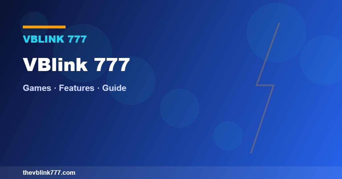 VBlink 777 games and features